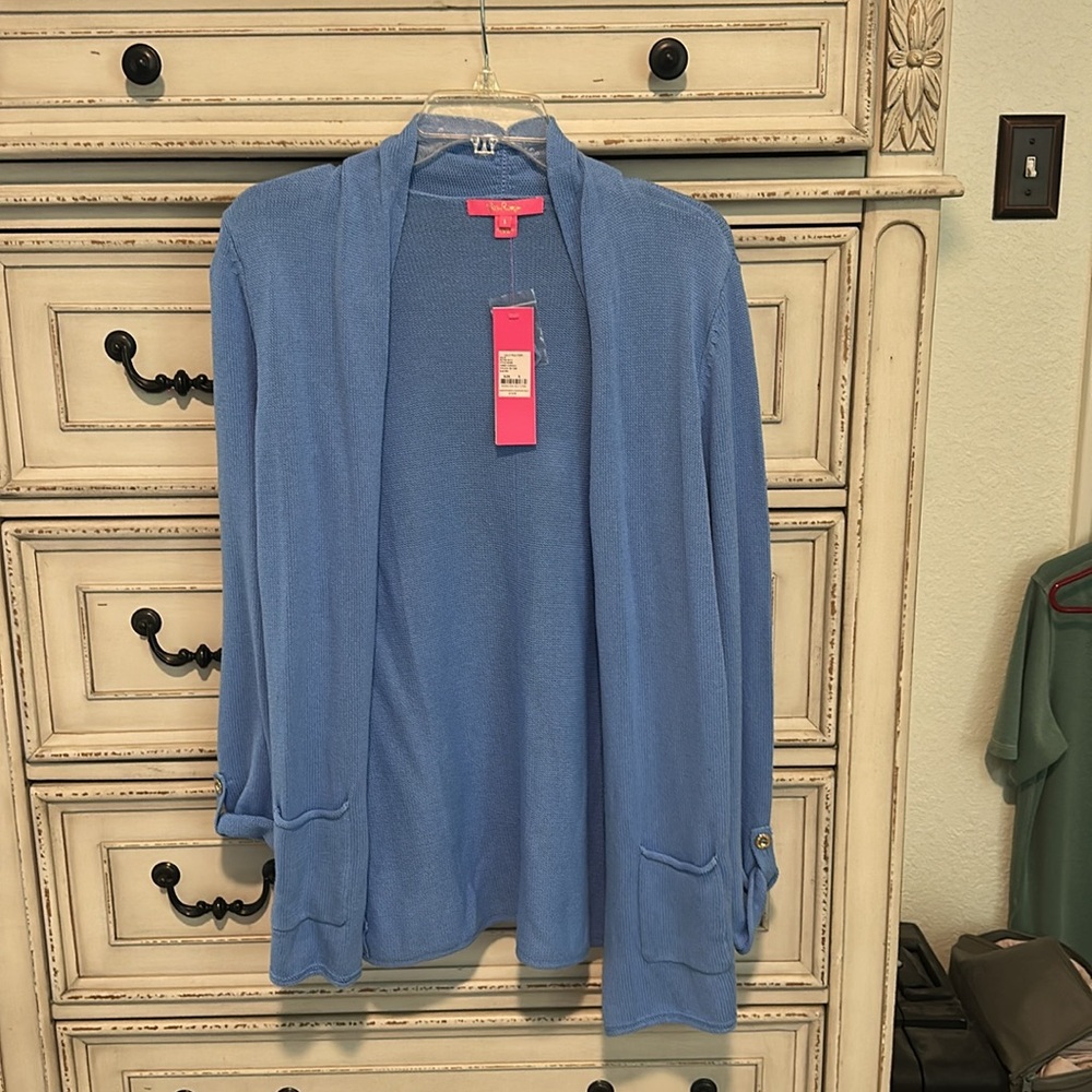 NWT Lilly Pulitzer Cornet Cardigan - Blue Peri